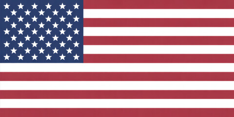Obraz premium Full Frame Flat Vector Illustration of the United States Flag as Background, a Clean and Iconic Patriotic Design