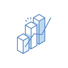 Bar Chart Vector icon