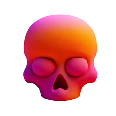 Modern, funky skull. Bold, Puffy and Playful Object