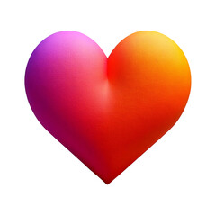 Modern, funky heart. Bold, Puffy and Playful Object