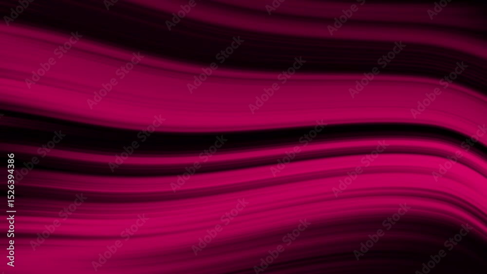 Poster abstract animated background with vibrant red wave lines flowing horizontally in a seamless motion, 