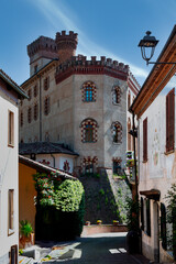 Beautiful buildings in Monforgte D Alba in Piemonte Italia