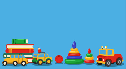 toy train on white background