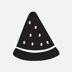 Silhouette of watermelon. Vector graphic design. Illustration on white background.