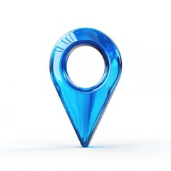 Fototapeta na wymiar Location blue pin icon symbol geolocation navigation.