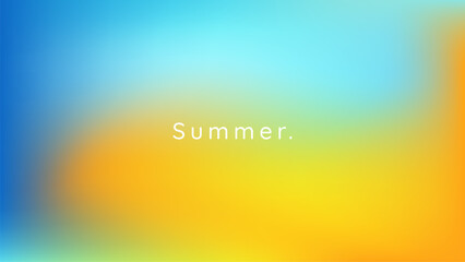 Abstract pastel gradient sky colors. Summer background. Blurry blue and orange gradient colors. Soft pastel rainbow colors. Sunset or sunrise atmosphere background.