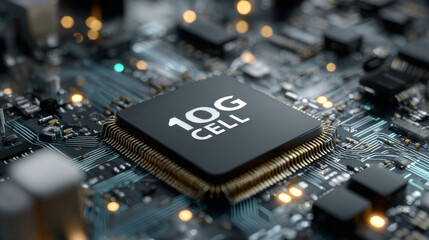 Macro View of 10G Cell Network Microchip