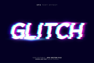 future glitch editable text effect