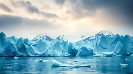  Dramatic photo represents melting glaciers ice caps impacts of global warming on polar regions Icebe © ArtisticLens