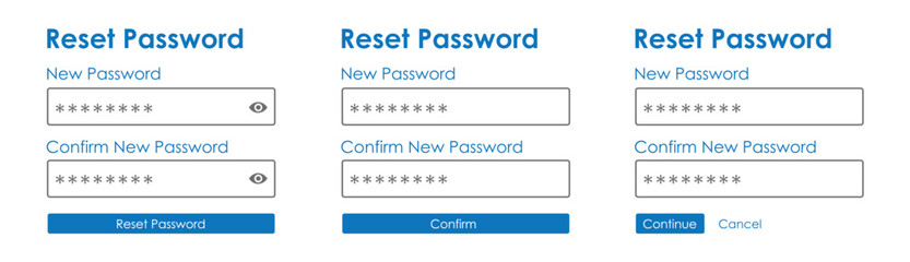 Reset password account page icon, vector illustration