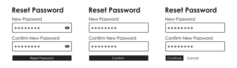 Reset password account page icon, vector illustration