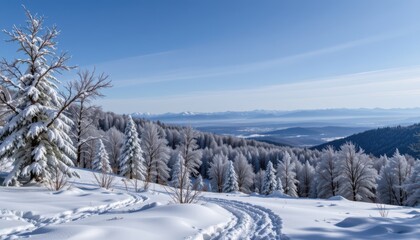 Obraz premium Vast expanse of vibrant blue sky reaching the horizon on a clear day vivid