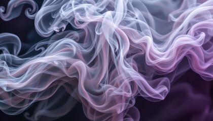 Obraz premium Mysterious smoke background, abstract texture for dark and atmospheric design projects