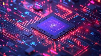 Circuit board with processor