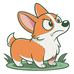 Obraz premium Cute Dog Illustration Vector
