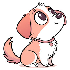 Obraz premium Cute Dog Illustration Vector