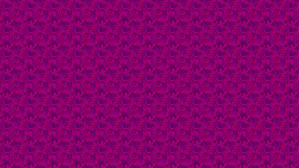 A rich tapestry of swirling magenta and purple floral patterns