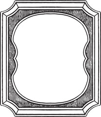 Vintage frames set isolated on white background. Decorative frame.