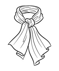 Scarf Line Art