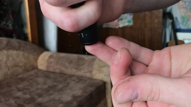 Learning to use a simple tool for fingertip testing