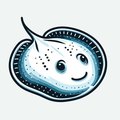 stingray fish vector image