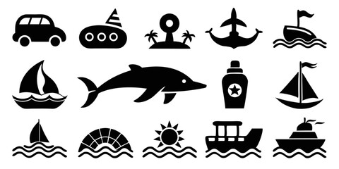Obraz premium High quality icon of a single marine animal from the sea and beach