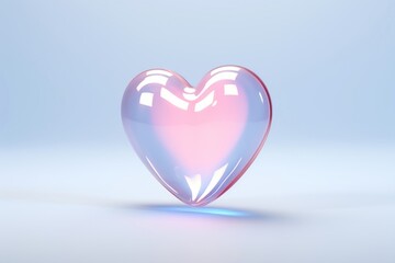 Fototapeta premium Heart icon glowing jewelry balloon.