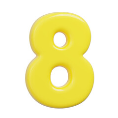 Gleaming custard colored figure eight floating