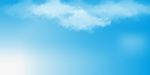 clear blue sky with a few clouds. The sky is very bright and the clouds are scattered throughout