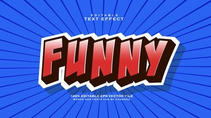 Fun Cartoon Funny text Style Effect