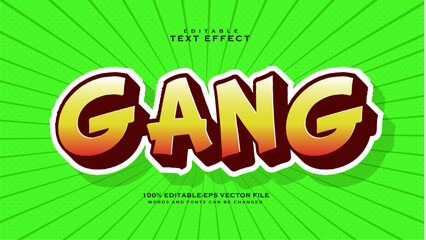 Fun Cartoon Gang text Style Effect