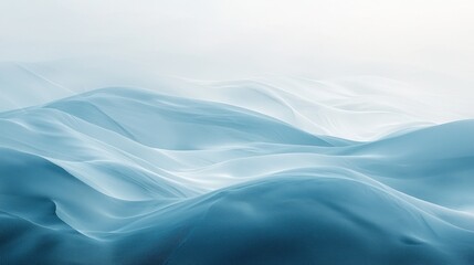 Obraz premium Serene Blue Hills: A Dreamlike Landscape