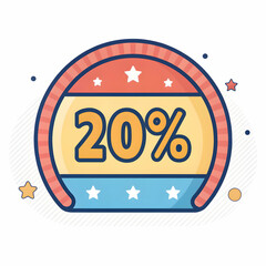 "Bold Discount Banner &ndash; Flash Sale Label Vector for Ecommerce and Retail Promotions"