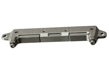 Heavy-duty metal bracket for secure structural support isolated on a transparent background
