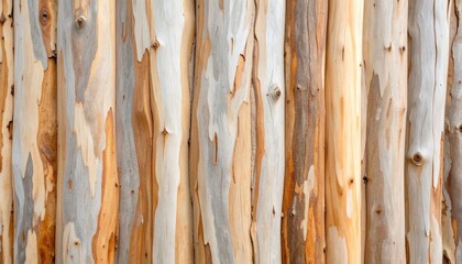 Smooth multitone eucalyptus bark pattern with soft grays and tans
