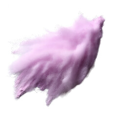 A vibrant splash of pink powder on a transparent background, perfect for use in graphic design, promotional materials, and artistic projects.