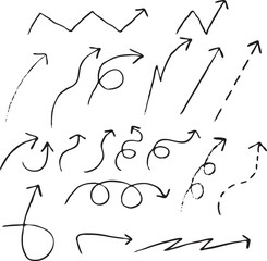 Vector hand drawn outline texture set 