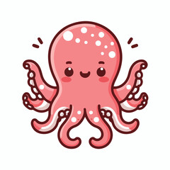 cute octopus image vector