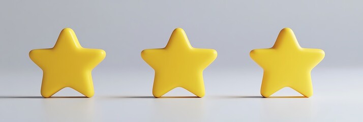5 yellow stars icon vector illustration on a white background
