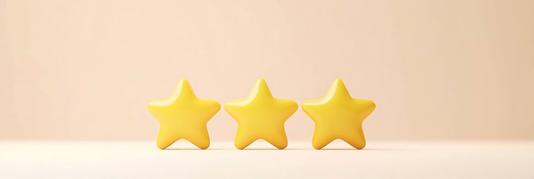 5 yellow stars icon vector illustration on a white background