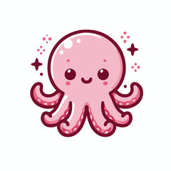 cute octopus image vector