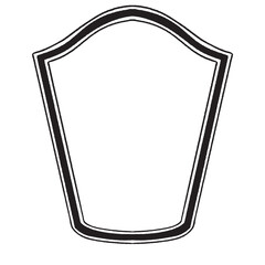 Retro frame. Elegant ornaments frame. Vintage decorative label and badge shape