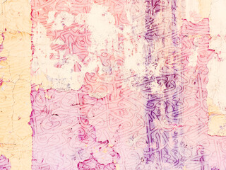 abstract distressed canvas wallpaper.Arabic calligraphy wallpaper on the wall Gradient Shiny different colors background old canvas painting on canvas translation "interlacing Arabic letters