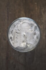 Close up of ice frozen