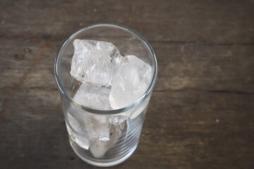 Close up of ice frozen