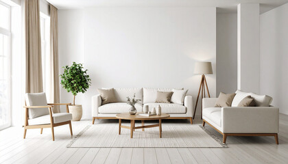 Modern living room, Generated image