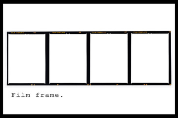 Medium format film strip frame.copy space.