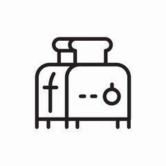 bread toaster icon vector sign