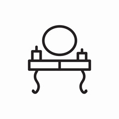 makeup vanity icon vector sign