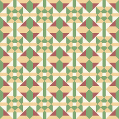 Geometric Flat Design Diamond Shape Modern Art Decorative Pattern